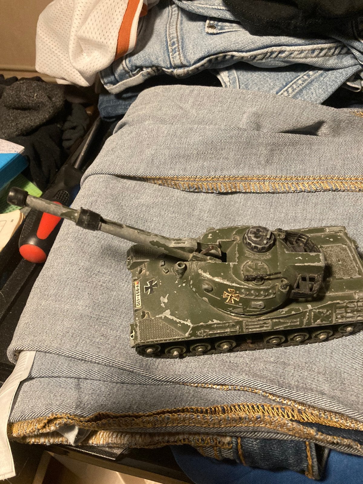 Dinky Toy tank leopard militair, Ophalen of Verzenden, Dinky Toys