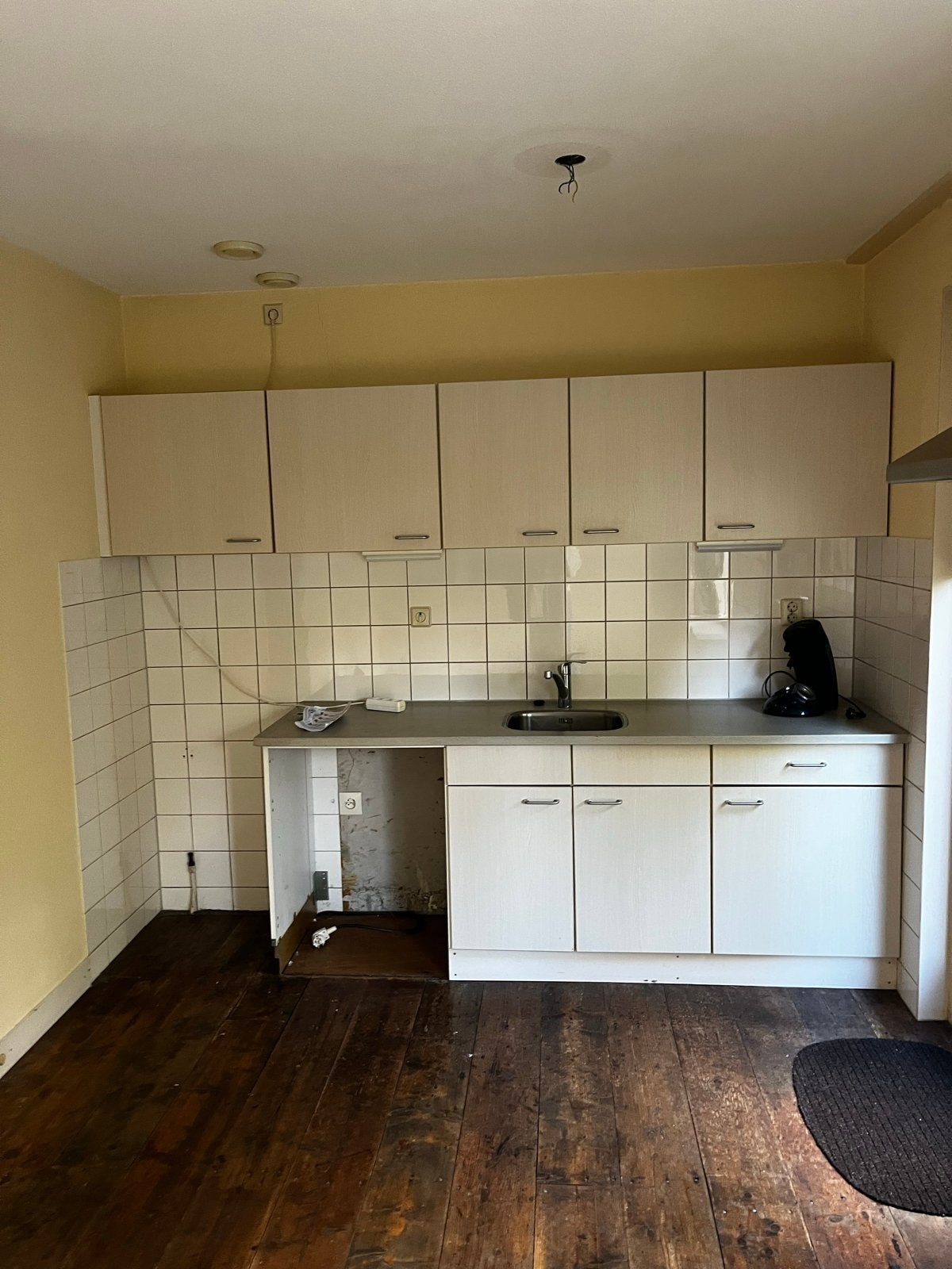 Keuken gratis af te halen (zelf demonteren), Ophalen, Gebruikt, Wit, Enkelwandige keuken