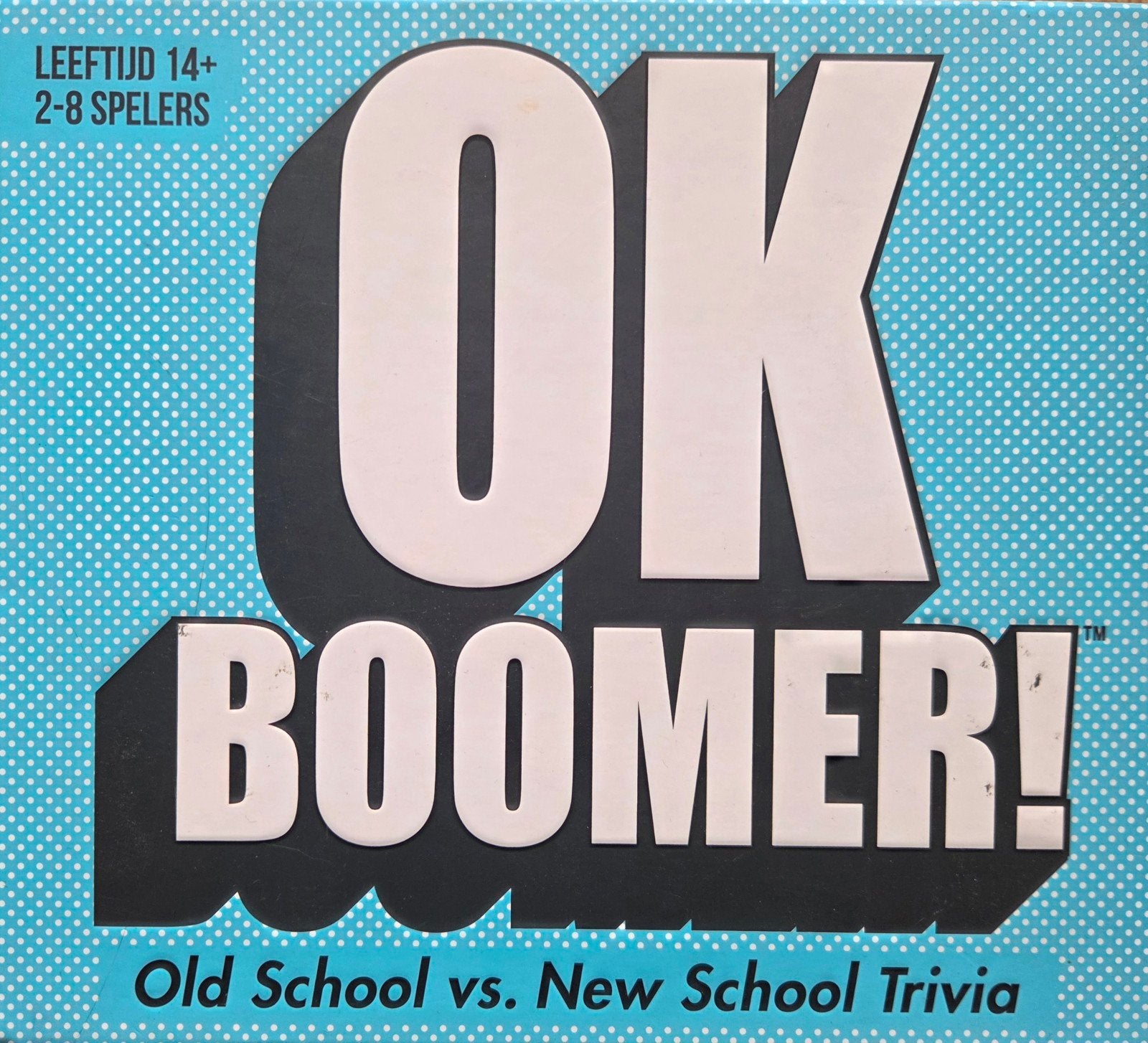 OK Boomer! Old School-New School Gezelschapsspel: € 5,95 !!, Drie of vier spelers, Ophalen of Verzenden, Zo goed als nieuw, Goliath