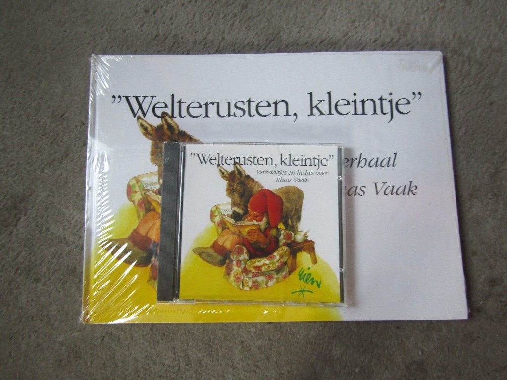 Boek+CD: Welterusten, kleintje over Klaas Vaak GESEALD, Boeken, Fictie algemeen, Rien Poortvliet, Jongen of Meisje, Nieuw