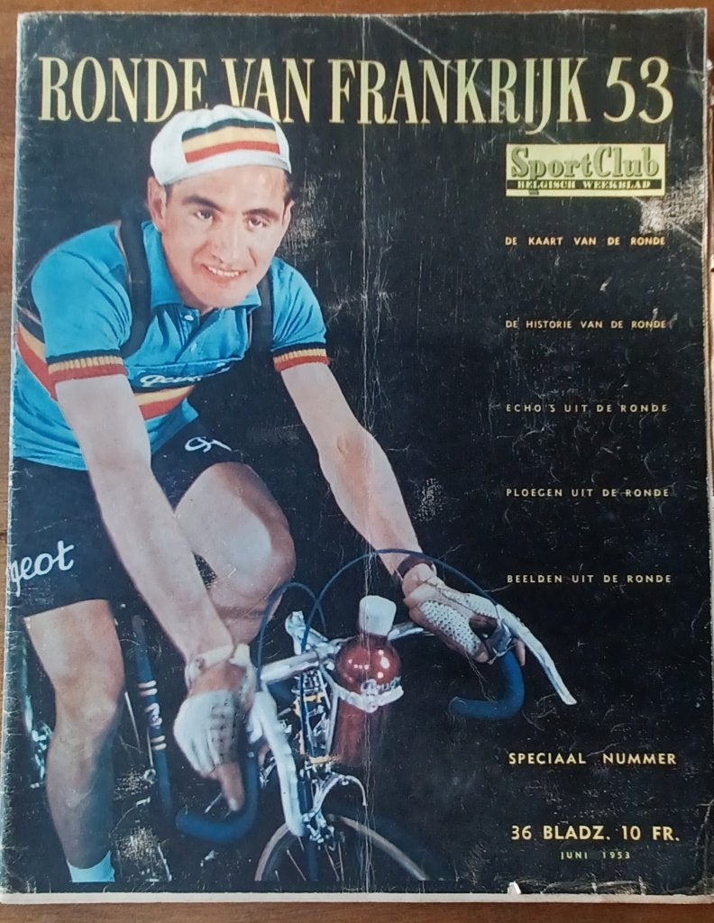 Ronde Van Frankrijk 1953// Sportclub // met 7 bladposters //, Verzenden, 1980 tot heden, Tijdschrift