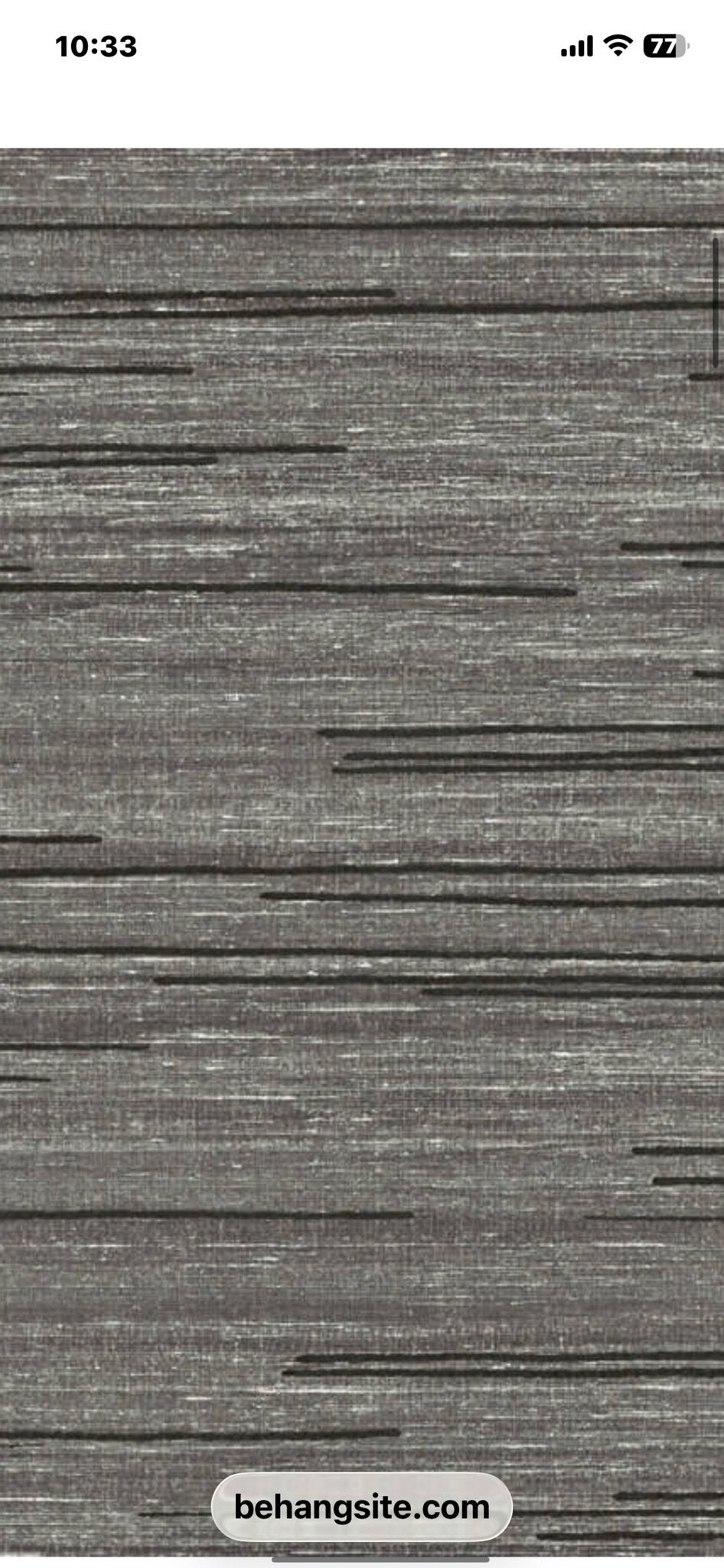 Nieuwe rol ÉLITIS Kari luxe vinylbehang, donkergrijs/zwart, Huis en Inrichting, Stoffering | Behang, Gestreept, Modern, Ophalen of Verzenden