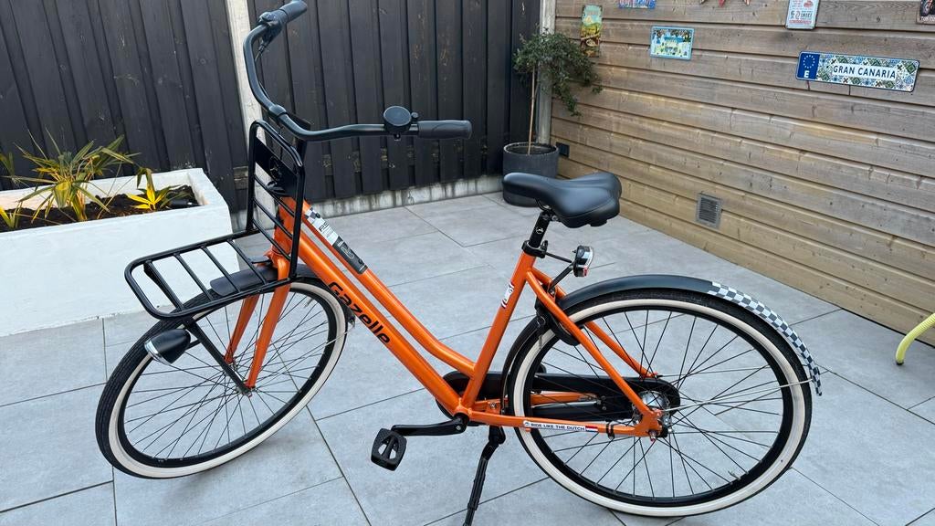 Oranje Gazelle WK fiets limited edition - 7 versnellingen, Ophalen, Terugtraprem, 53 tot 56 cm, Zo goed als nieuw