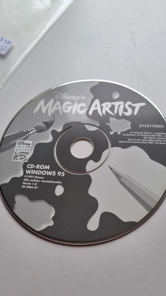 Disney's Magic Artist CD-ROM Windows 95, Spelcomputers en Games, Games | Pc, Gebruikt, Puzzel en Educatief, 1 speler, Vanaf 3 jaar