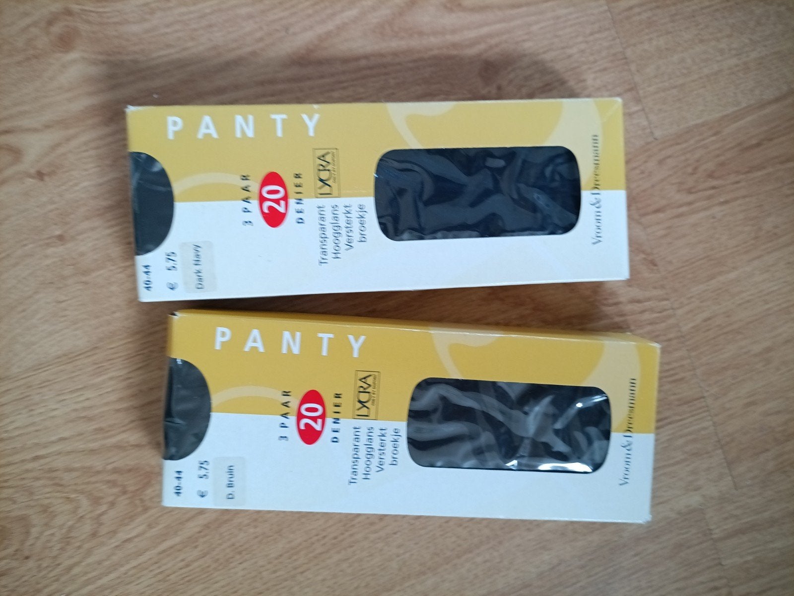 Vroom & Dreesmann Panty's 20 denier (2x 3 paar), Bruin, Nieuw, Ophalen of Verzenden, Panty
