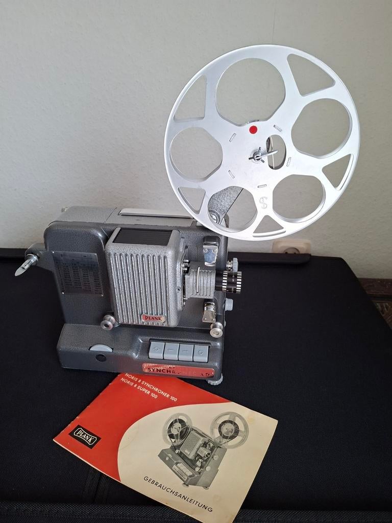 Vintage Plank Noris 8 & Synchroner 100 filmprojector, Ophalen, Gebruikt