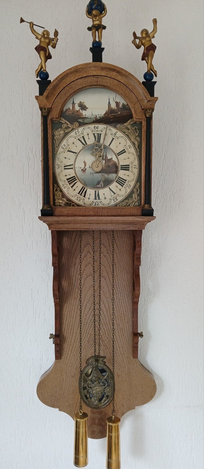Friese staartklok replica., Ophalen