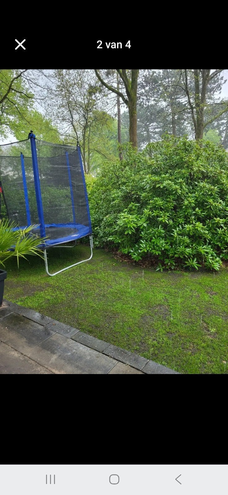 trampoline doorsnede 244, Ophalen, Zo goed als nieuw