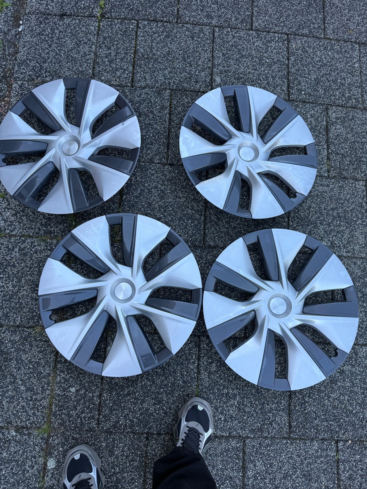 Tesla Model Y Gemini wieldoppen 19 inch, Auto diversen, Ophalen of Verzenden, Gebruikt