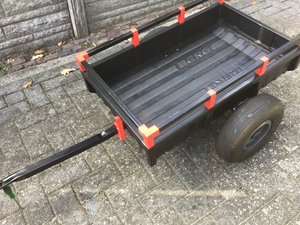 Berg skelter aanhanger, Ophalen, Zo goed als nieuw, Berg, Met kar of aanhanger