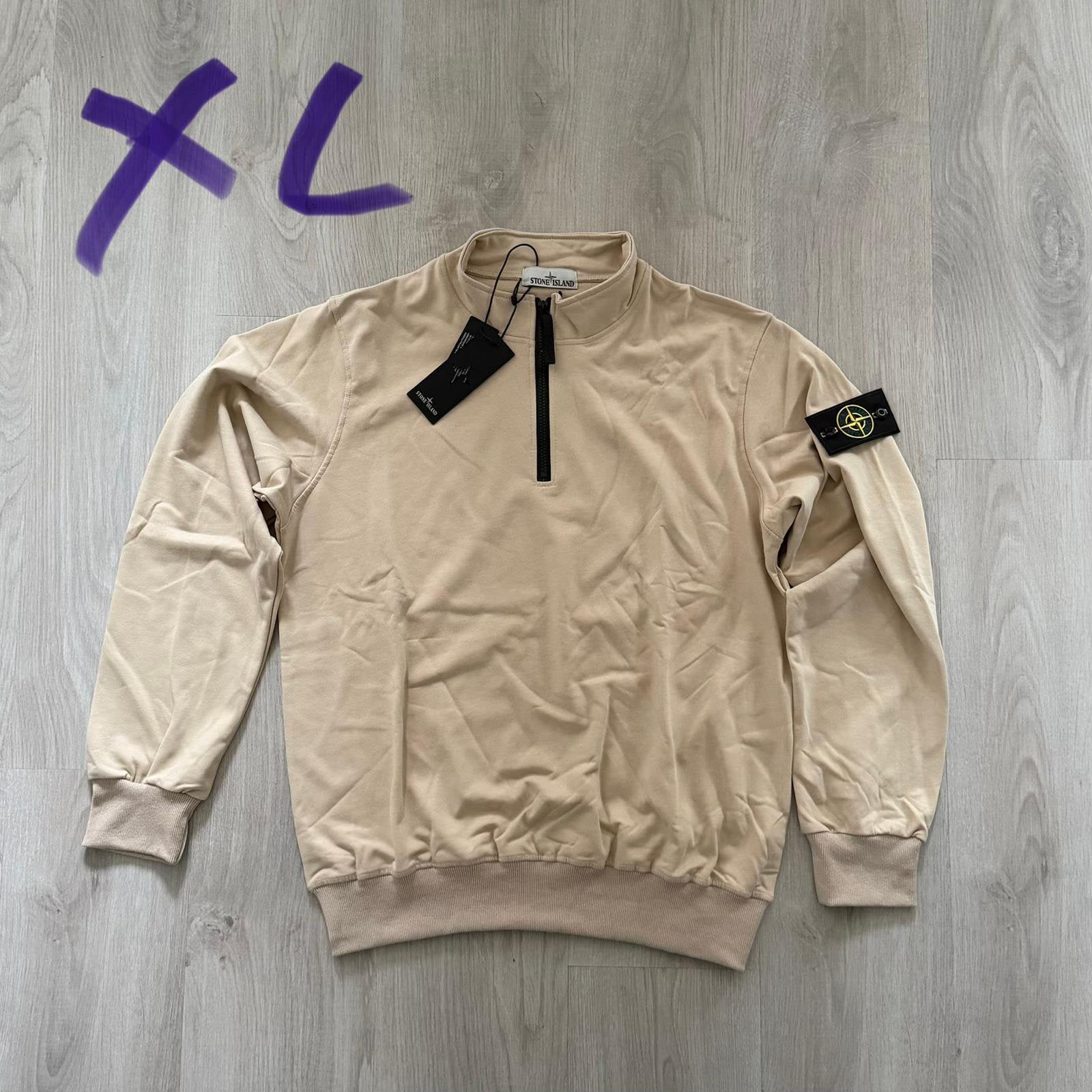 Stone Island - Half Zip - Beige - XL, Ophalen of Verzenden, Nieuw, Maat 56/58 (XL), Beige