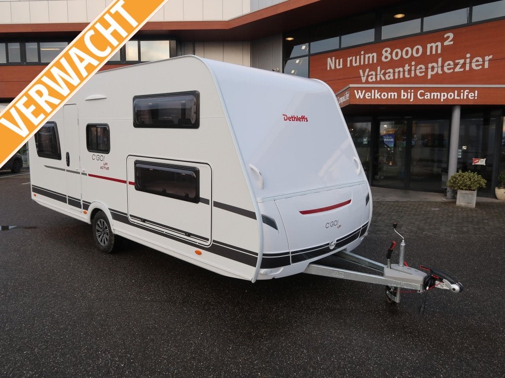 Dethleffs C'Go UP 525 KR STAPELBED + HEFBED, Schokbreker, Treinzit, Meer dan 6, Dwarsbed