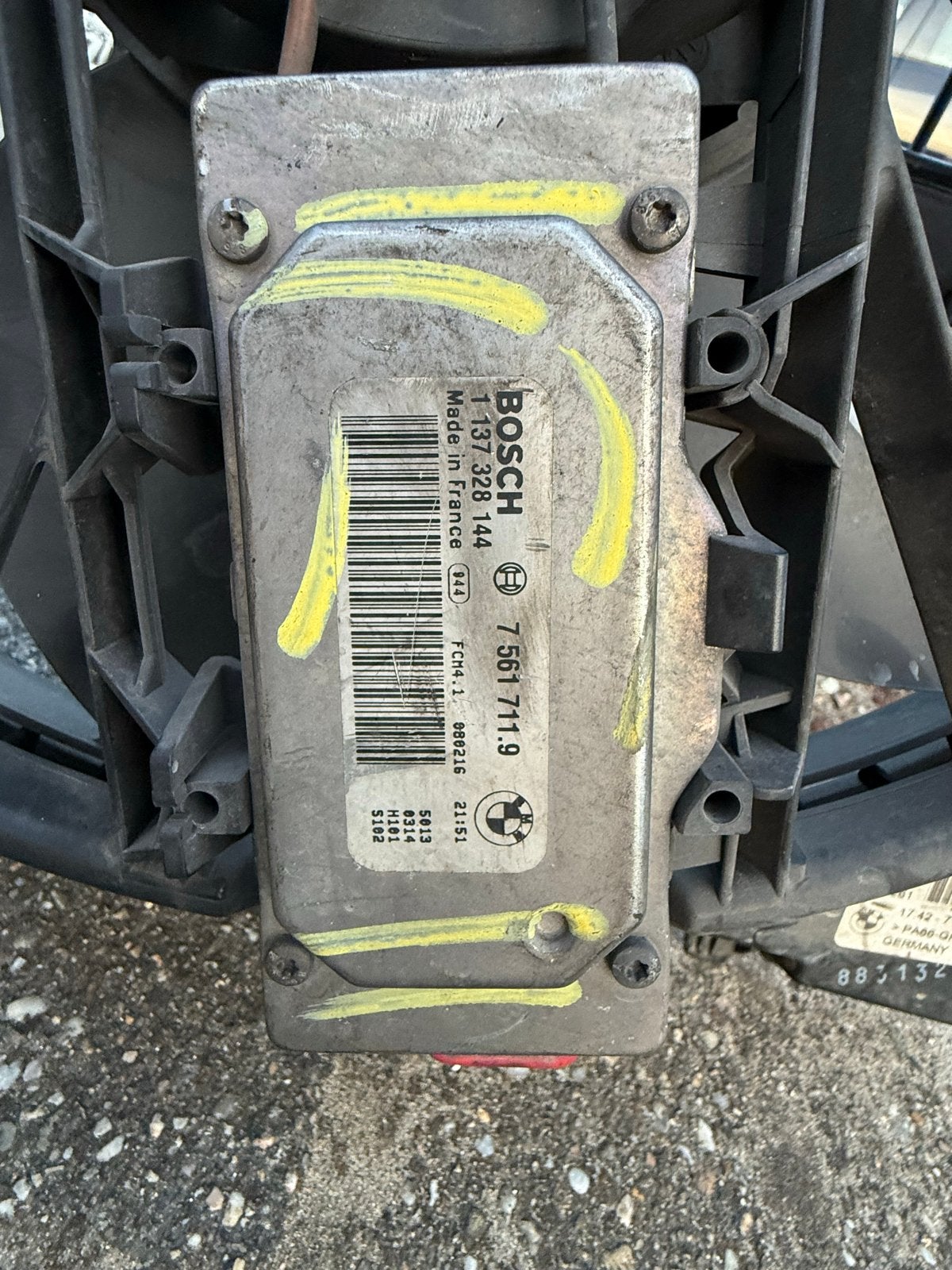 BMW Koelventilator E81/E87 2.0D N47D20A (17 42 7 801 993), Auto-onderdelen, Motor en Toebehoren, Ophalen of Verzenden, Gebruikt