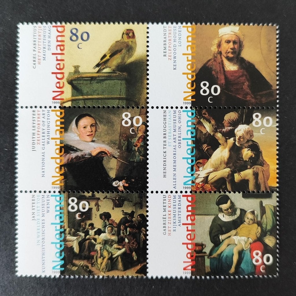 Nederland NVPH 1826 - 1831 blok (pf), Verzenden, Na 1940, Postfris