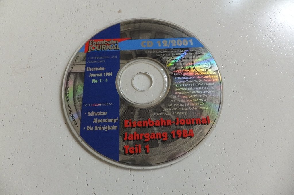 Eisenbahn Journal EJ tijdschrift jaar 1984 CD-ROM spoorwegen, Hobby en Vrije tijd, Overige merken, Gelijkstroom of Wisselstroom