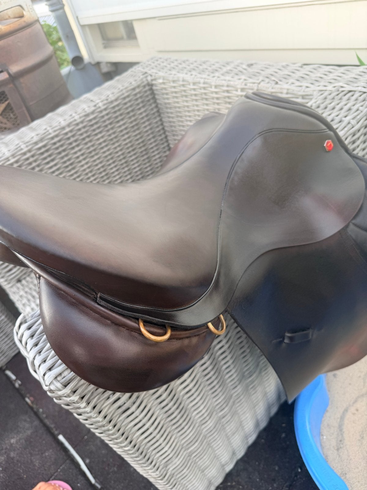 Albion veelzijdigheidszadel, bruin, maat MW 17,5 inch., Ophalen, L (17.5 inch), Overige merken, Aanpassysteem