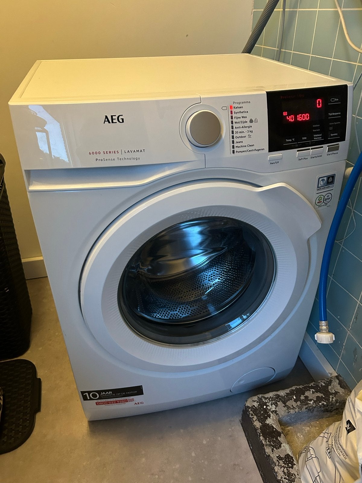 AEG 6000 Series Lavamat Wasmachine flp546471, Ophalen, 6 tot 8 kg, Voorlader, Kort programma