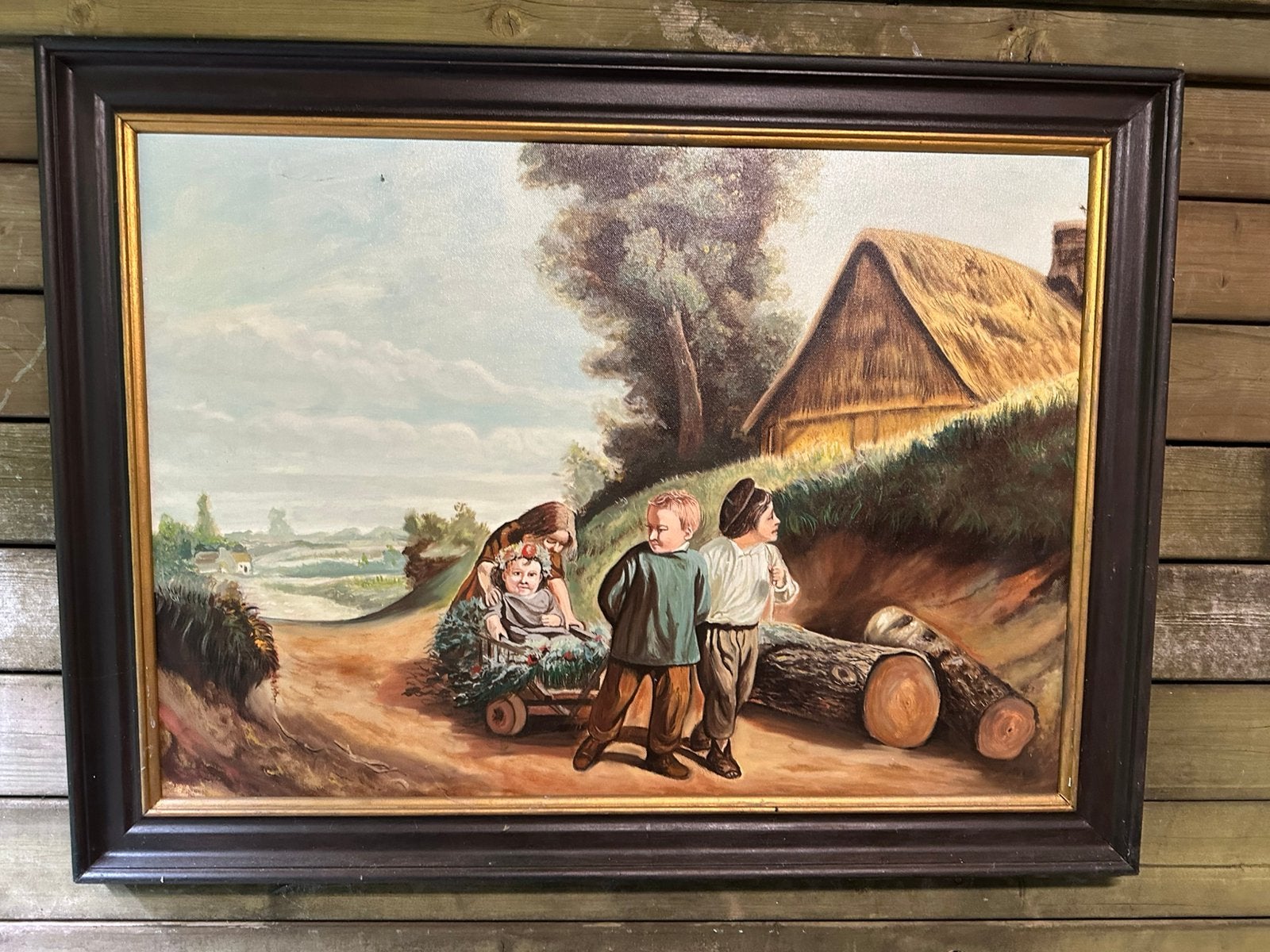 Olieverf schilderij, Antiek en Kunst, Kunst | Schilderijen | Klassiek, Ophalen