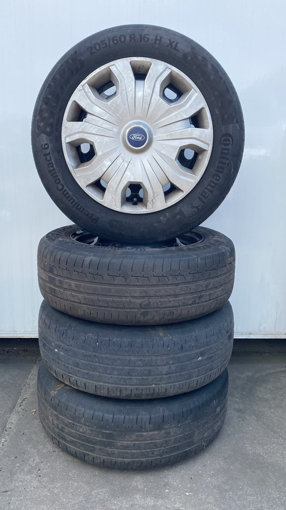 Ford Transit Connect Zomer Banden Set 205-60-16 5x108, Auto-onderdelen, Banden en Velgen, Gebruikt, -, -, Banden en Velgen