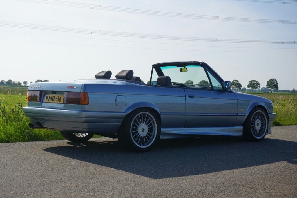 BMW 3-Serie 325 Alpina 3.5, Auto's, Achterwielaandrijving, Zwart, Cabriolet, Leder