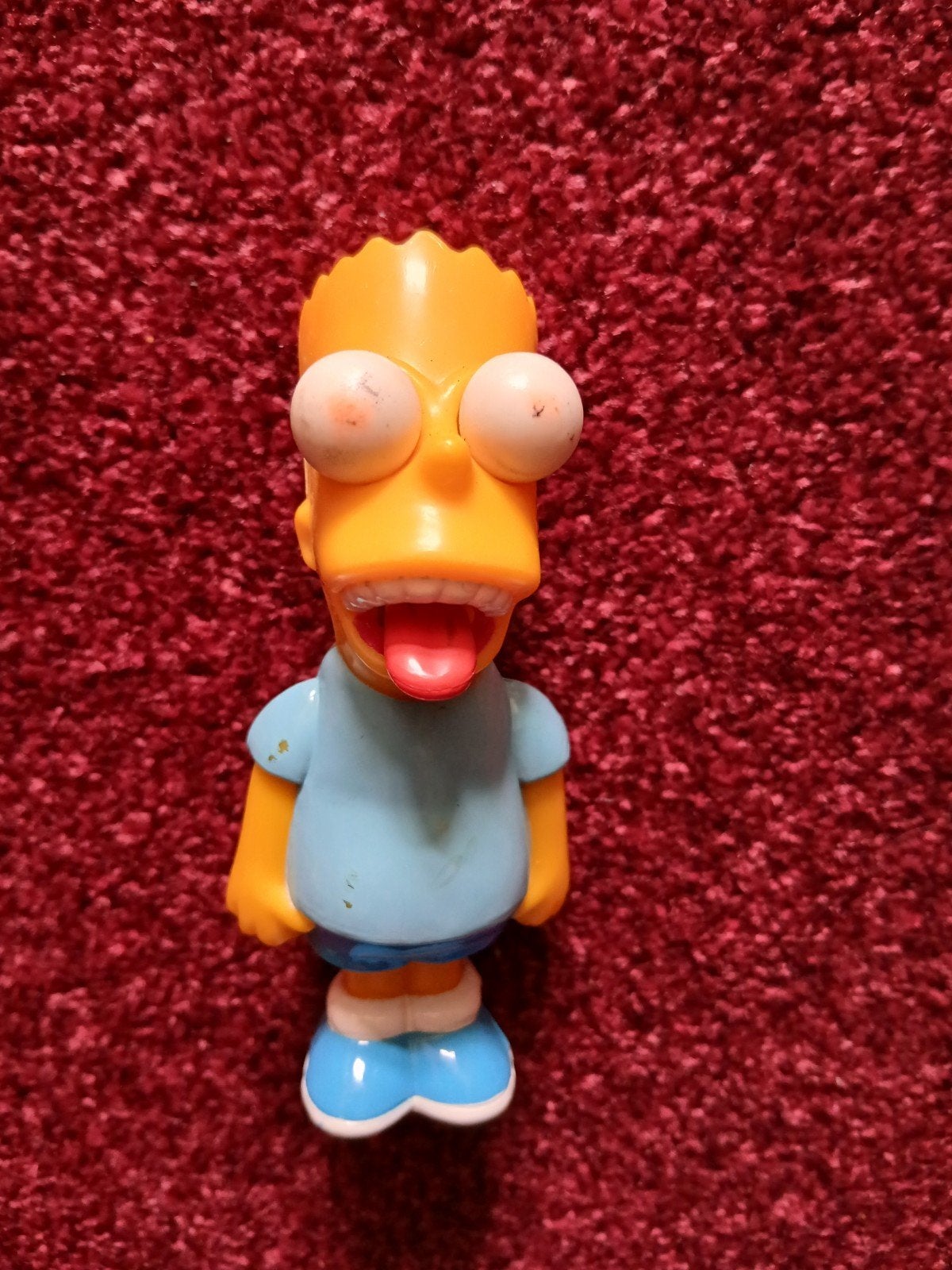 Bart Simpson figuur met gekke ogen - The Simpsons 1998, Ophalen of Verzenden, Gebruikt