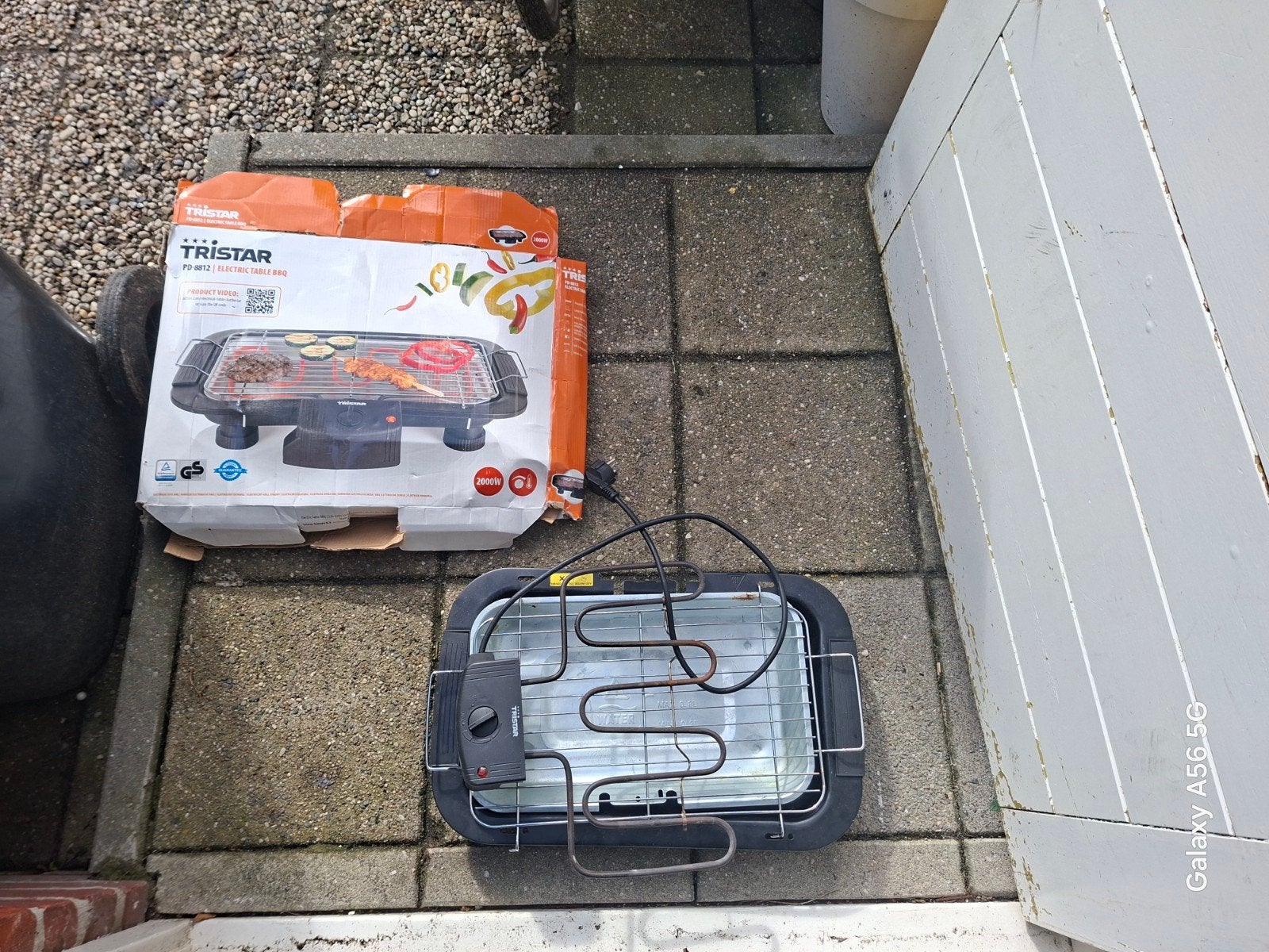 elektrische barbecue, Ophalen of Verzenden, Gebruikt