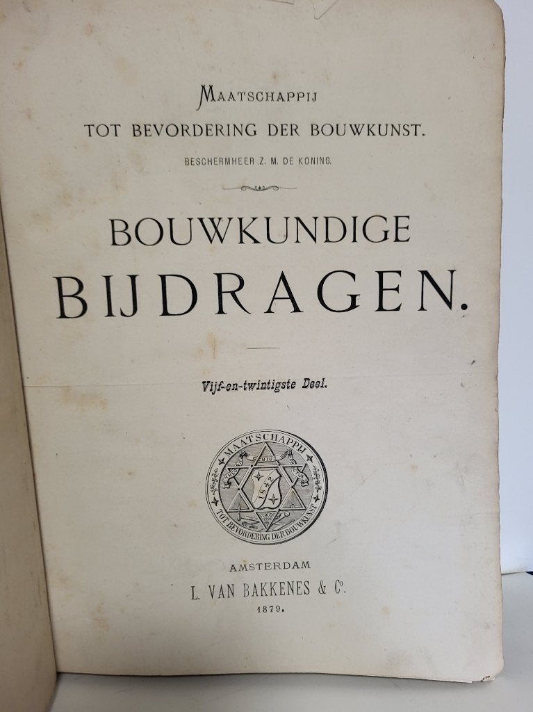 Bouwkundige bijdragen 25e deel, Boeken, Ophalen of Verzenden, Gelezen, Bouwkunde
