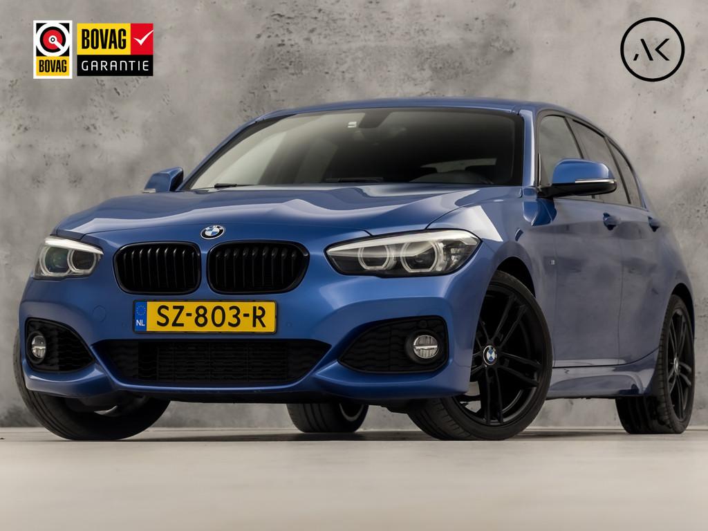 BMW 1 Serie 118i M Sport High Executive Automaat (GROOT NAVI, Auto's, 12 maanden, Gebruikt, Blauw, Bedrijf