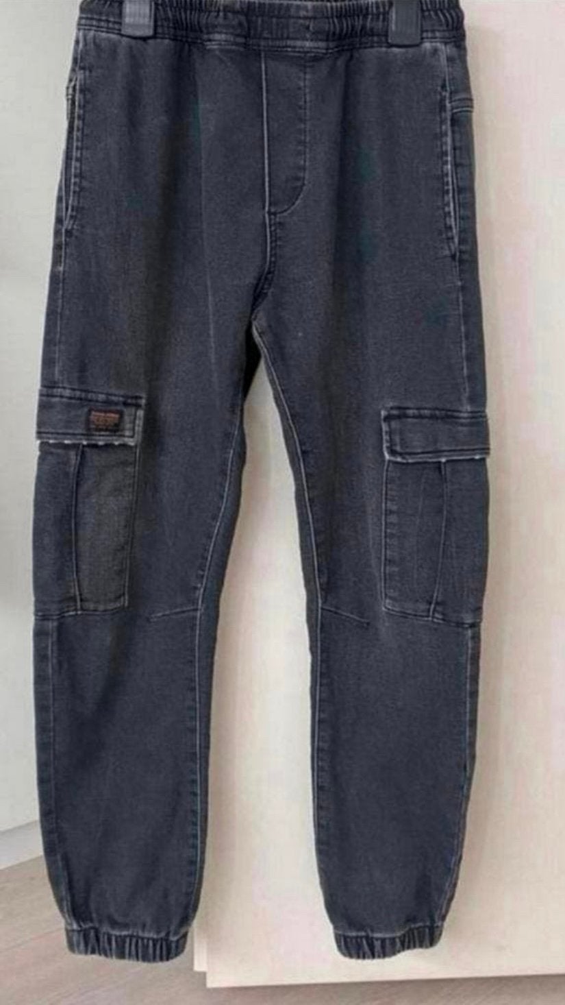 Zara joggingjeans met zijzakken middengrijs jongen maat 152, Kinderen en Baby's, Kinderkleding | Maat 152, Ophalen of Verzenden