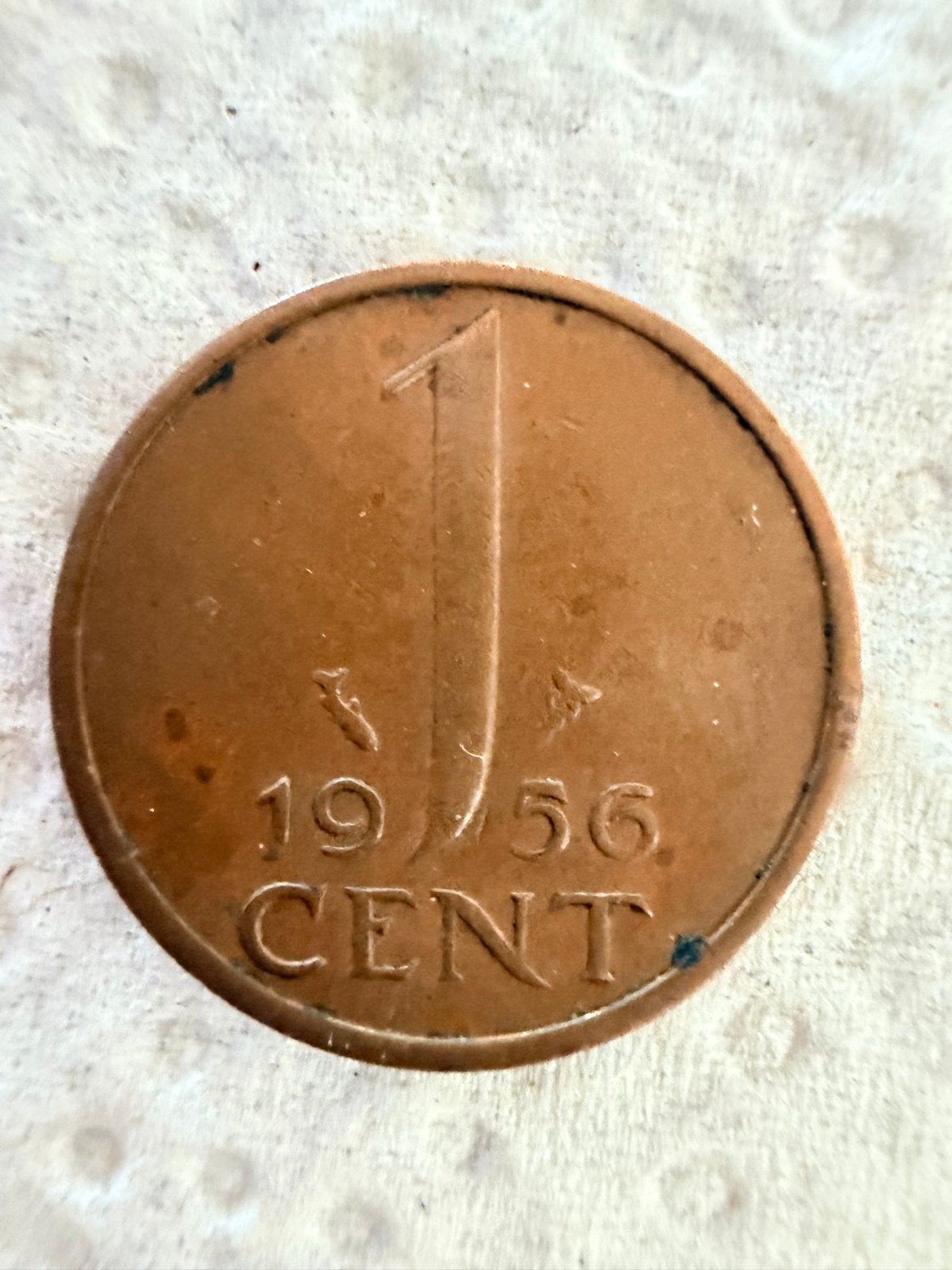 1 Cent Munt Koningin Juliana 1956, Postzegels en Munten, Munten | Nederland, Losse munt, 1 cent, Koningin Juliana, Ophalen of Verzenden