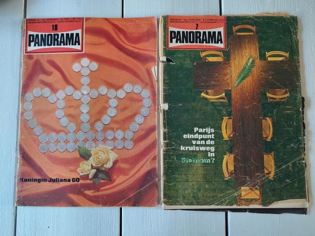 5x Panorama weekblad uit 1969 - vintage tijdschrift, Verzamelen, Ophalen of Verzenden, 1960 tot 1980, Nederland, Tijdschrift