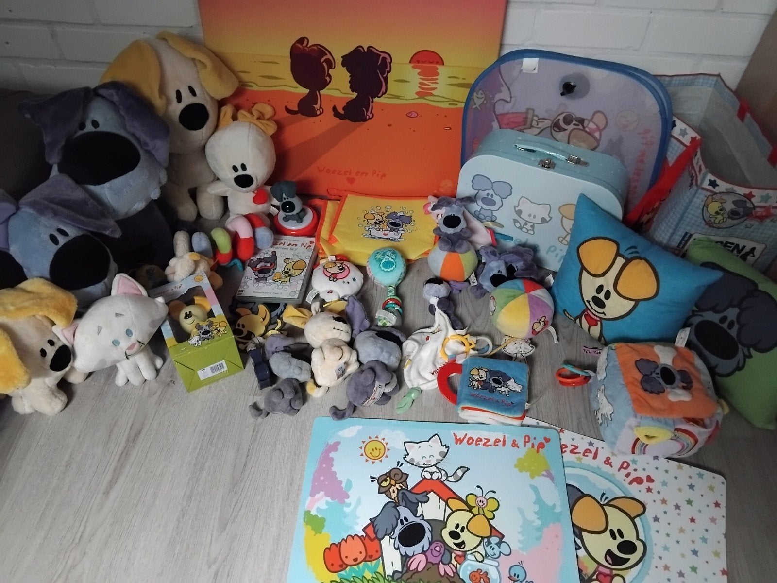 Grote Woezel en Pip speelgoed en accessoires collectie, Ophalen, Zo goed als nieuw, Overige typen, Met geluid