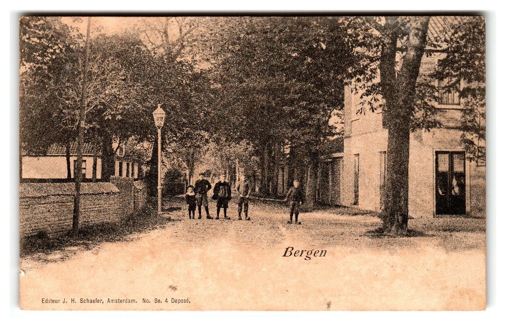 Bergen, Verzamelen, Ansichtkaarten | Nederland, Gelopen, Noord-Holland, Voor 1920, Verzenden
