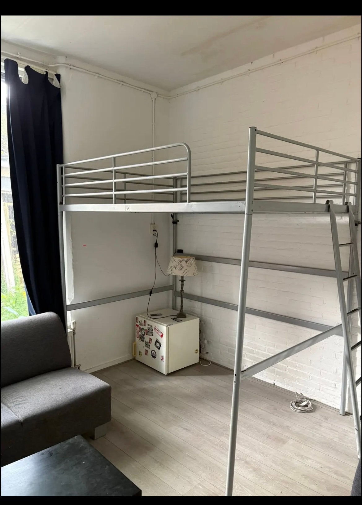 Hoogslaper tweepersoons, Huis en Inrichting, Slaapkamer | Stapelbedden en Hoogslapers, Ophalen, Hoogslaper, Tweepersoons, 140 cm