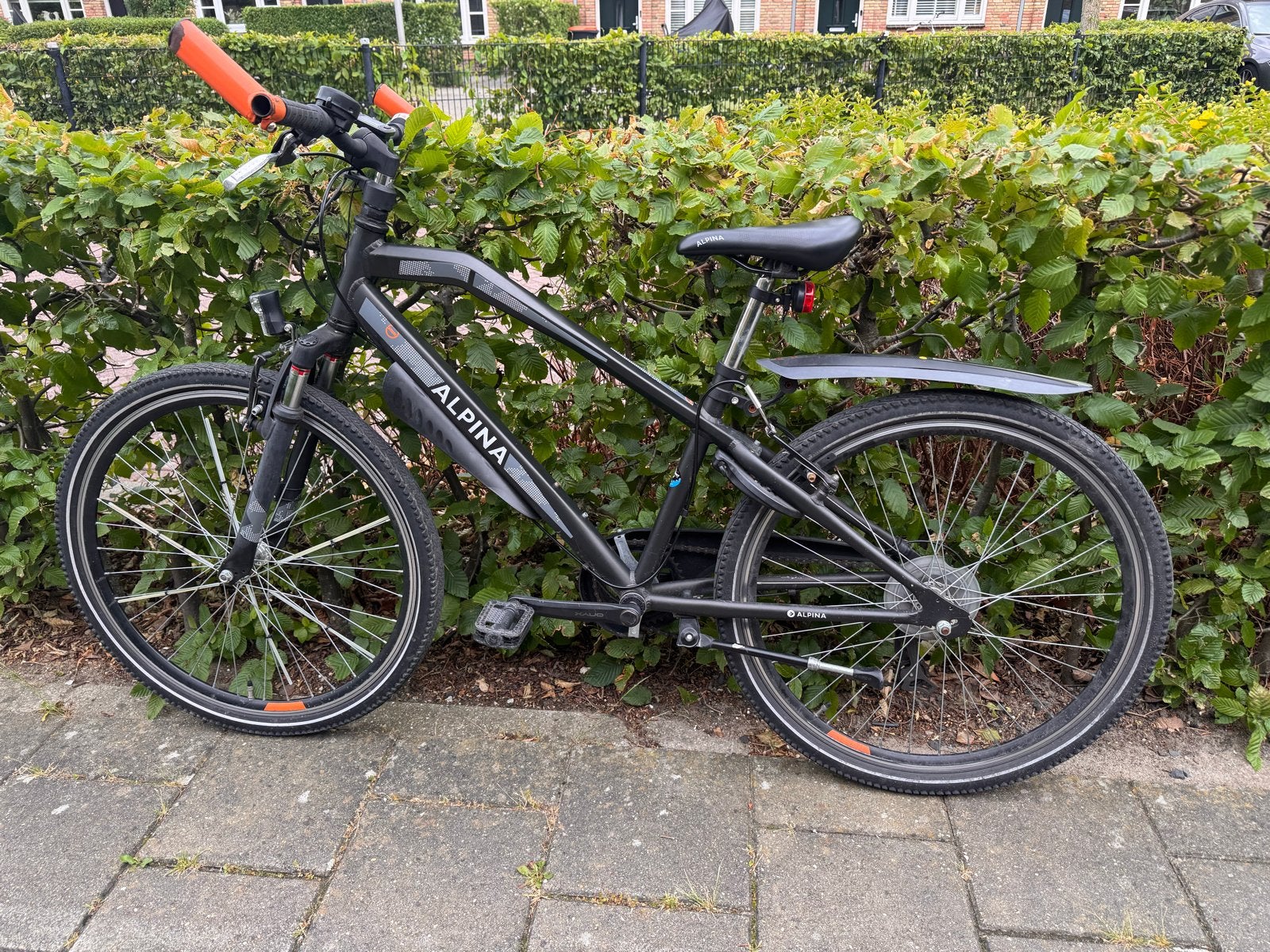 Alpina Trial Sport Jongensfiets 24 inch Space Black Matt R7, Fietsen en Brommers, Ophalen, Gebruikt, Velgrem, 20 inch of meer