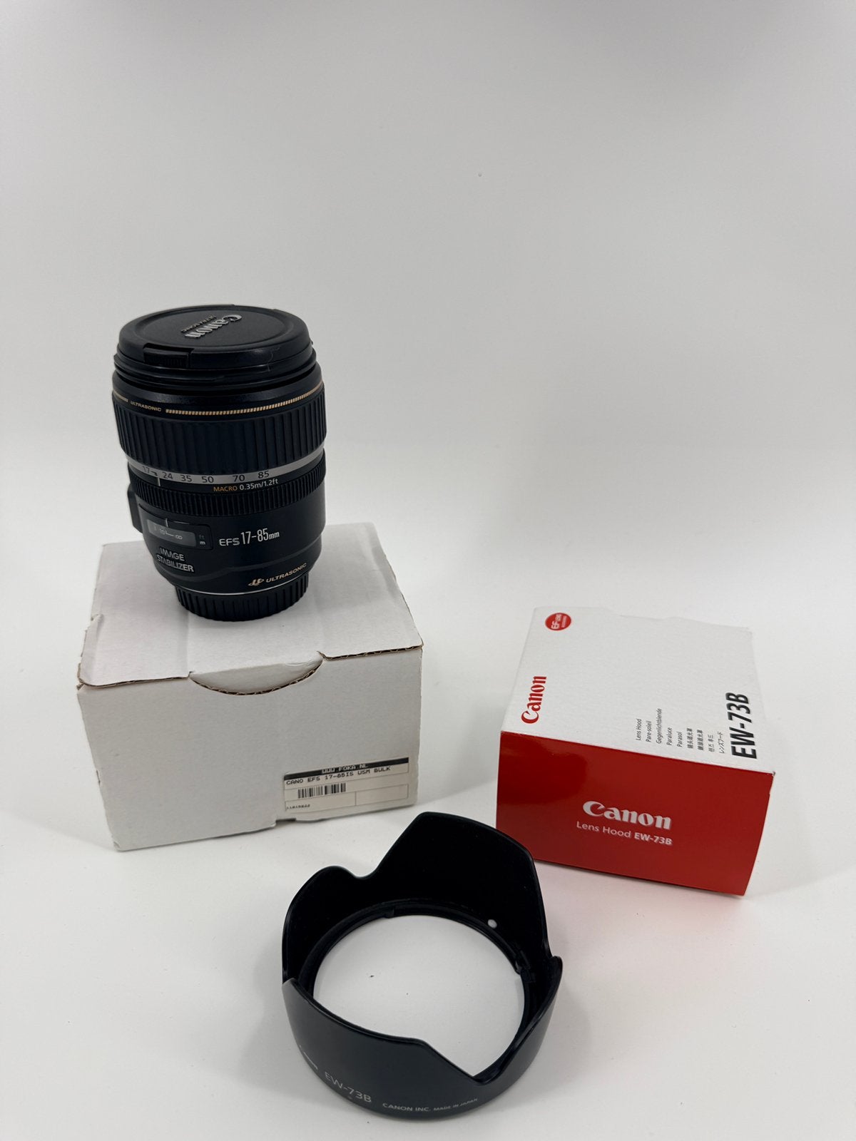 Canon EF-S 17-85mm f/4-5.6 IS USM + originele zonnekap, Audio, Tv en Foto, Gebruikt, Canon, Zonnekap, Ophalen of Verzenden
