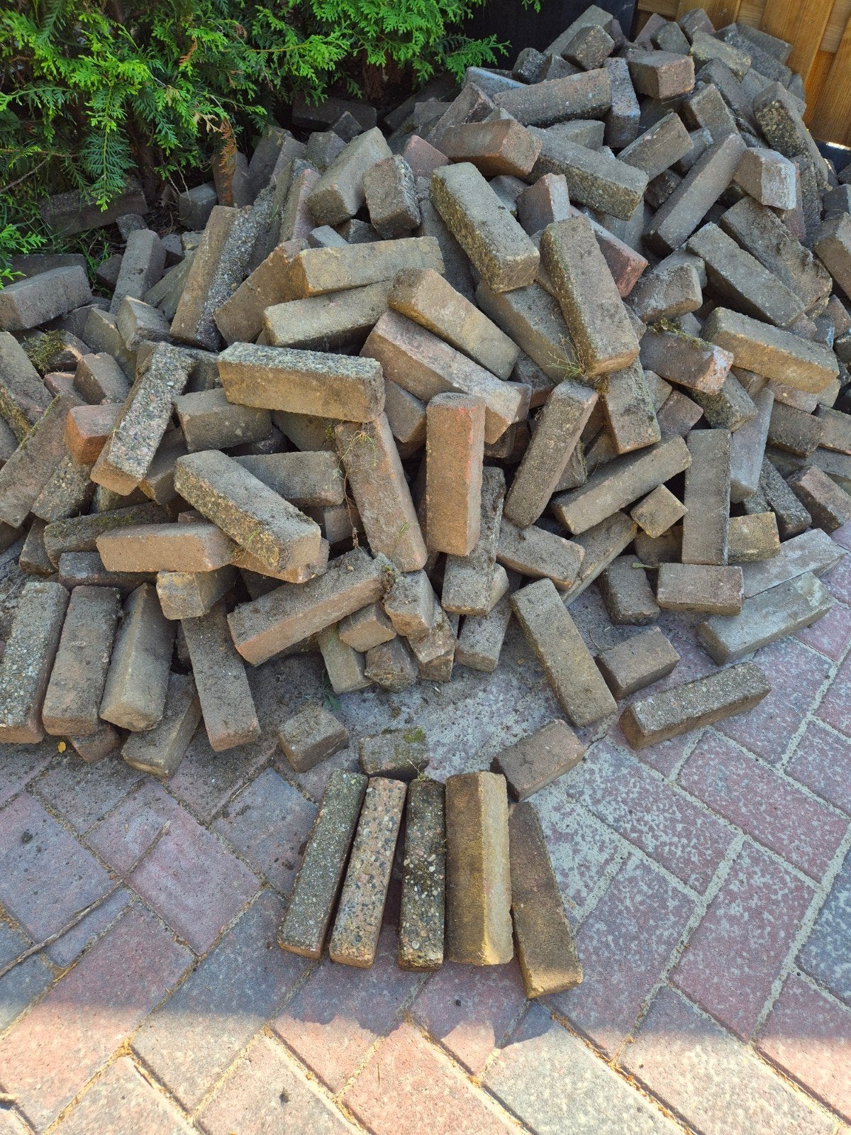 Waalformaat klinkers - kleine 10m2, Tuin en Terras, Tegels en Klinkers, Ophalen of Verzenden, Gebruikt, Beton, 5 tot 10 m²
