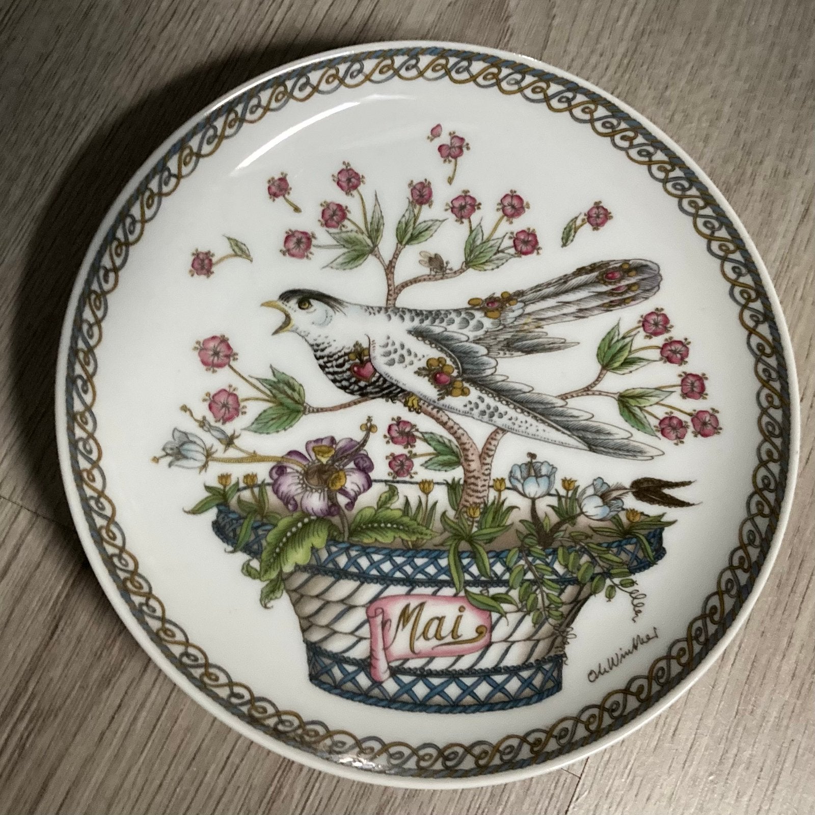 Hutschenreuther Mai wandbord - Ole Winther, Antiek en Kunst, Ophalen