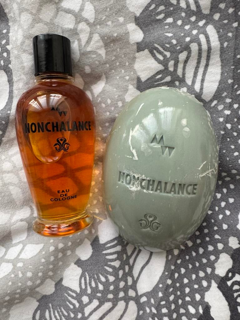 Vintage Nonchalance 50ml en 145 gram zeep, Verzamelen, Ophalen of Verzenden, Nieuw, Gevuld