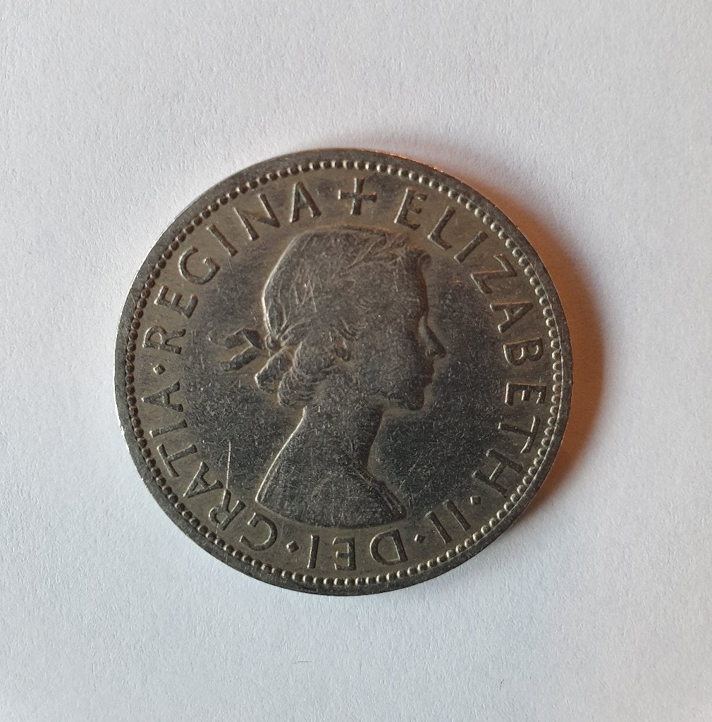 UK Half Crown 1955, Postzegels en Munten, Ophalen of Verzenden, Overige landen, Losse munt