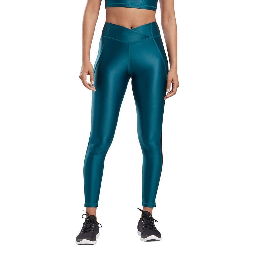Reebok Studio High Rise Legging, Heritage Teal, M, Maat 38/40 (M), Verzenden, Gedragen, Groen
