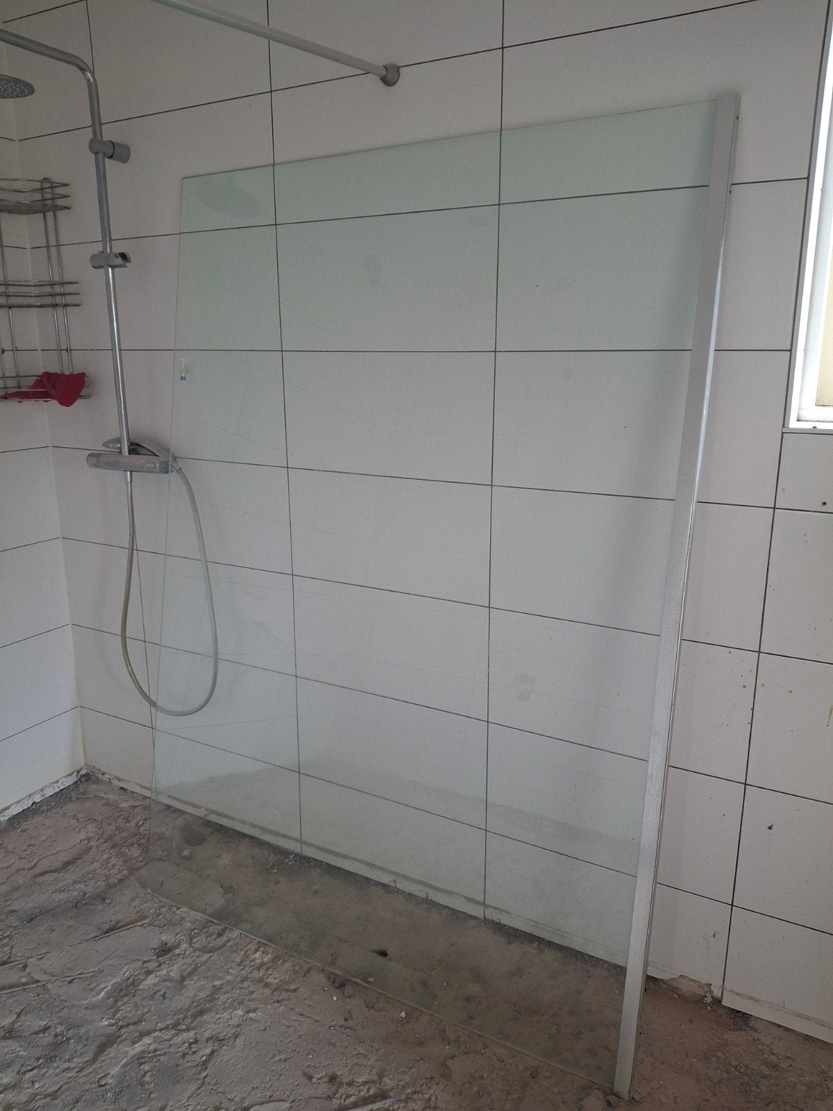 Glazen douche wand, Huis en Inrichting, Badkamer | Complete badkamers, Ophalen, Zo goed als nieuw