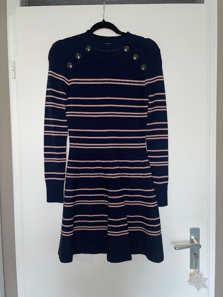 Josh V blauw roze kara skater jurk dress mt S, Kleding | Dames, Blauw, Ophalen of Verzenden, Zo goed als nieuw, Maat 36 (S)
