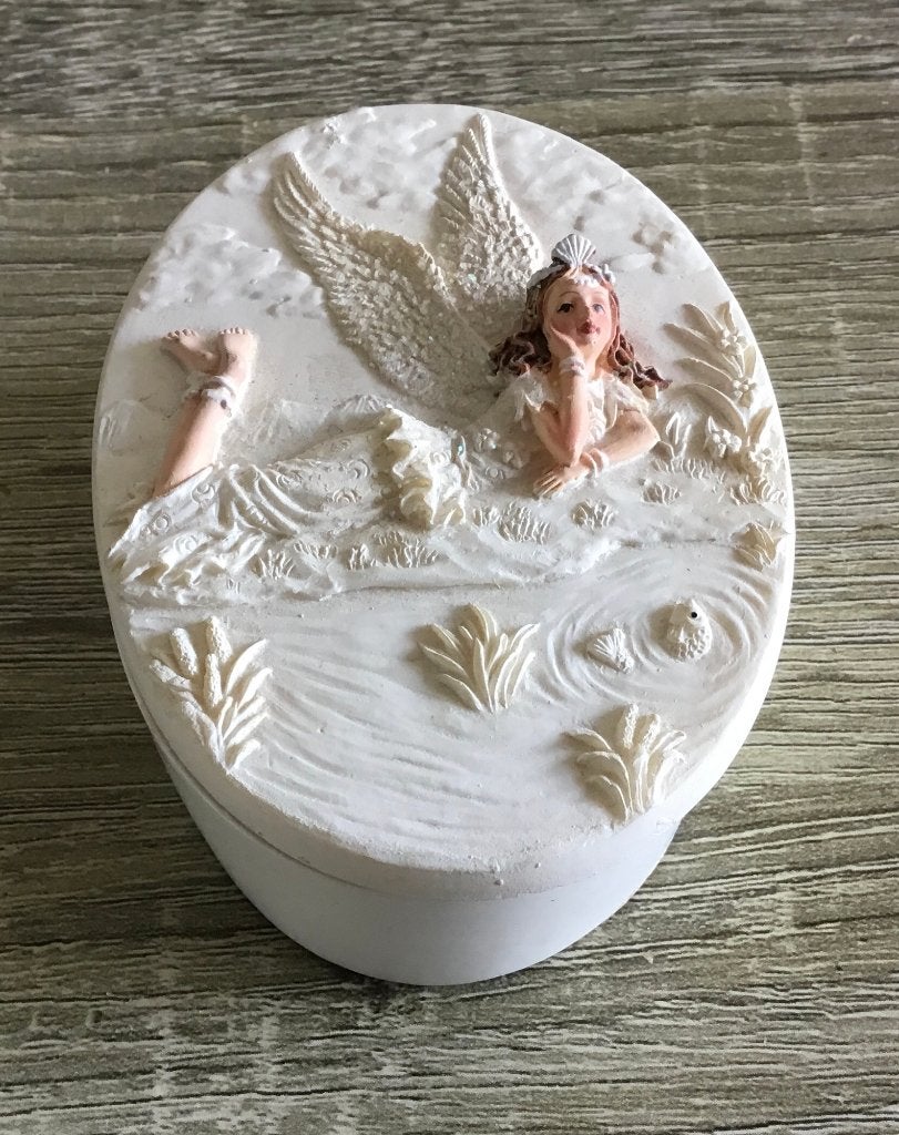 Snuisterijen/dekseldoosje Angelstar, Antiek en Kunst, Curiosa en Brocante, Ophalen of Verzenden