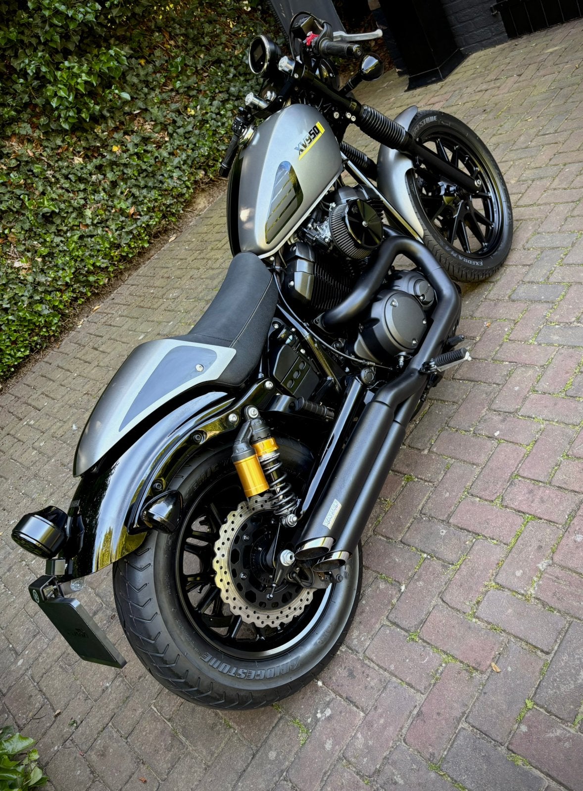 Unieke Yamaha XV950R XV 950 R Bolt Matte grey, 2 cilinders, Bedrijf, Meer dan 35 kW, Handgeschakeld