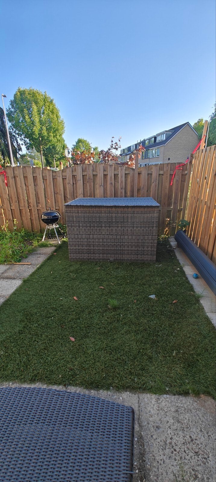 Grote opbergbox voor buiten - Wicker look, Ophalen, Zo goed als nieuw, Kunststof, Overige typen
