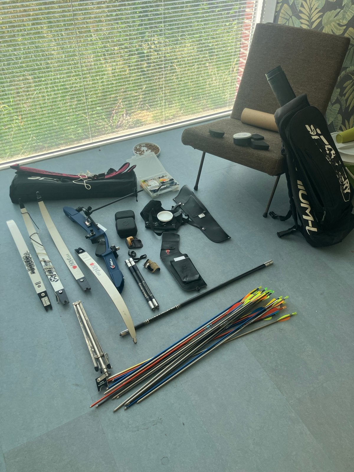 Hoyt USA Gold Medalist Recurve Boog Complete Set, Sport en Fitness, Ophalen of Verzenden, Gebruikt, Recurveboog