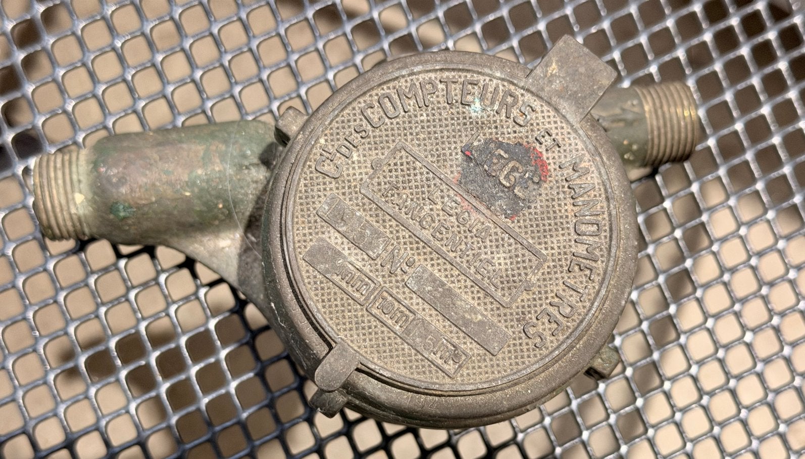 Steampunk industrieel erfgoed Vintage watermeter / manometer, Verzenden