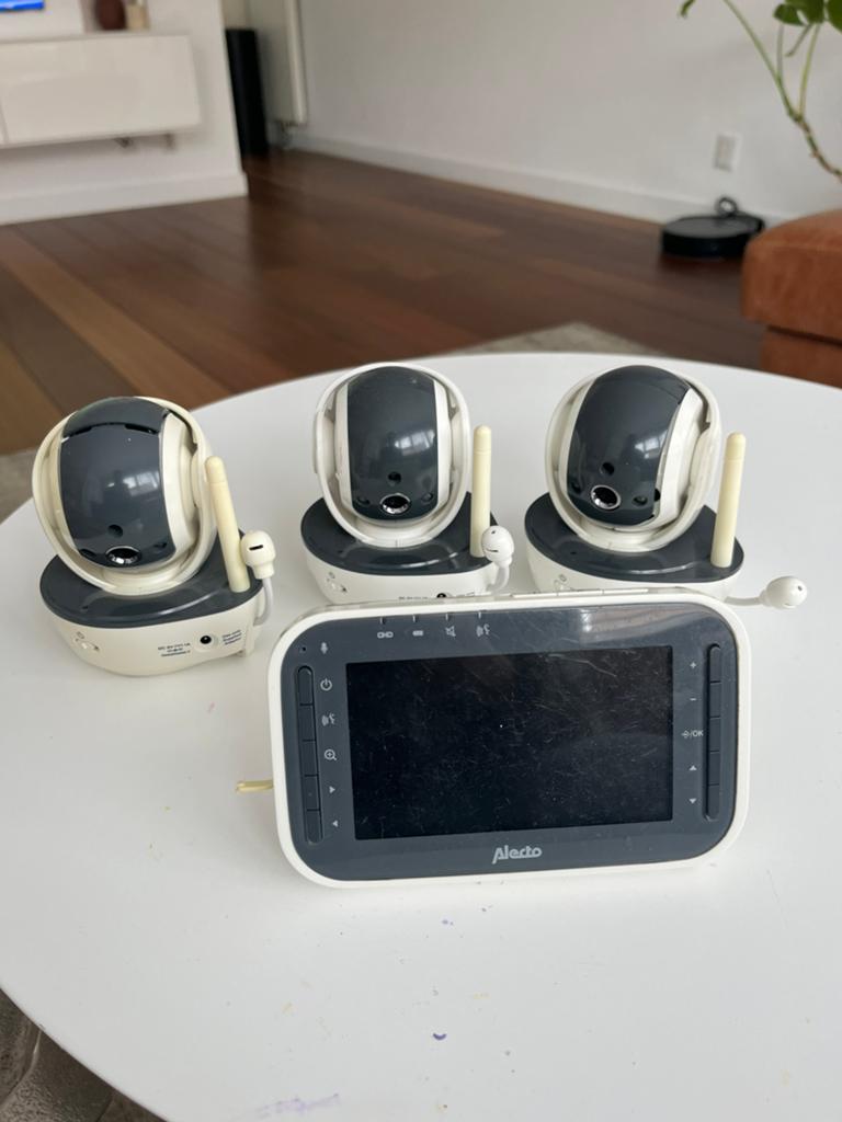 Alecto DVM 200 met 3 camera’s, Ophalen of Verzenden, Gebruikt, 100 tot 250 meter, Camera