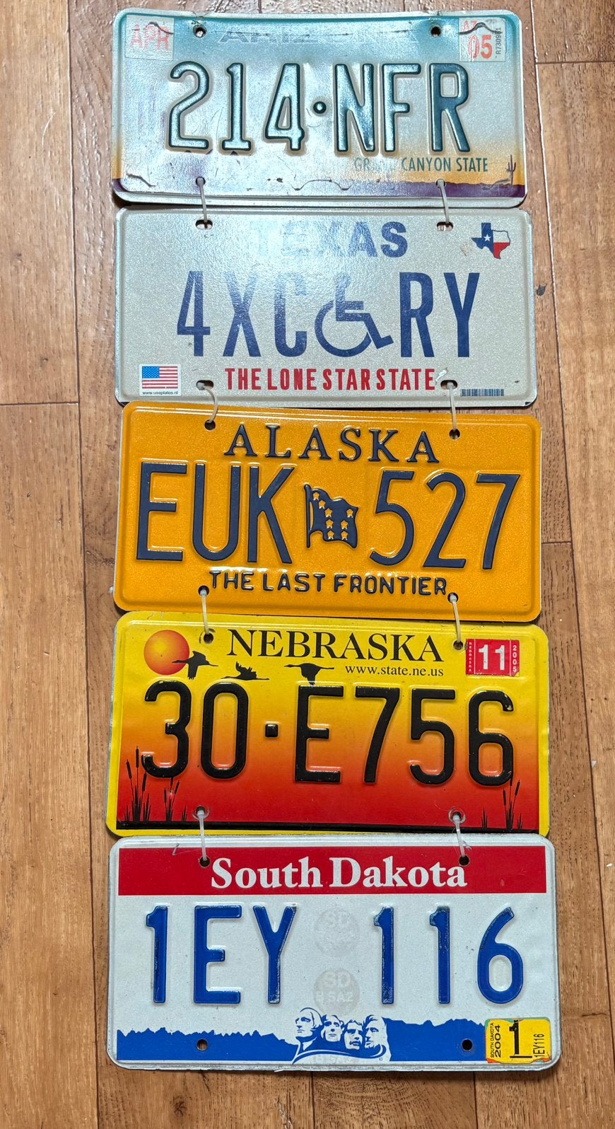 Usa amerikaans kentekenpkaten nummerbord, Ophalen, Zo goed als nieuw, Auto's